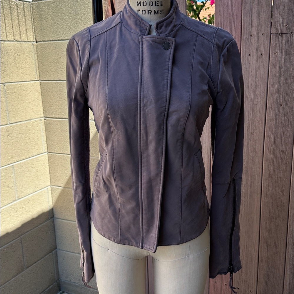 FREE PEOPLE | Women’s Mauve Vegan Leather Moto Jacket